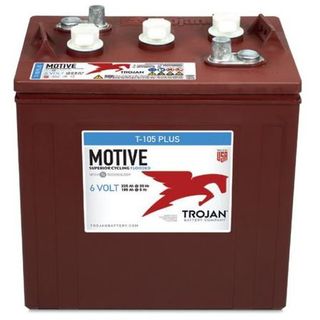 T-105 PLUS - 6V 225AH TROJAN DEEP CYCLE FLOODED BATTERY