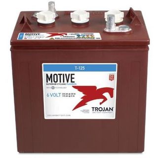 T-125 - 6V 240AH TROJAN DEEP CYCLE FLOODED BATTERY